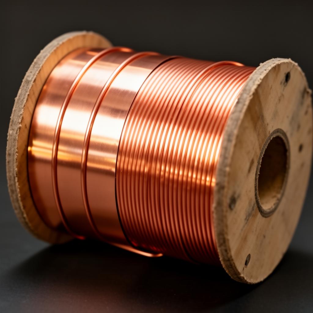 Copper Coil Supply cross-section and profile view